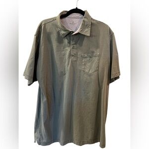 Woolrich Men’s Polo Shirt Olive Green Cotton Short Sleeve Pocket Shirt Size: XL
